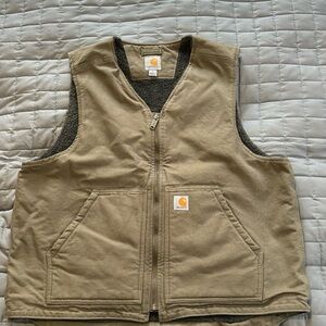 Carhartt Fleece Lined Vest Size Large